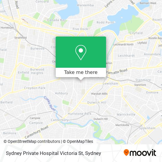 Sydney Private Hospital Victoria St map