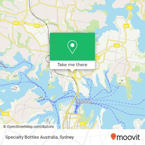 Mapa Specialty Bottles Australia