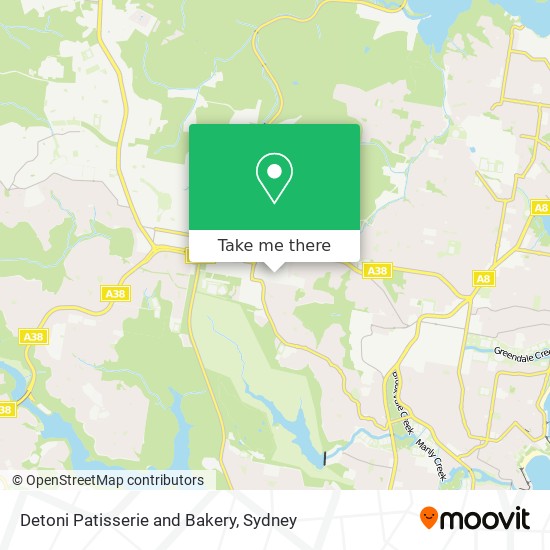 Detoni Patisserie and Bakery map