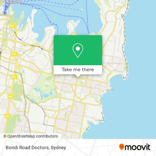 Bondi Road Doctors map