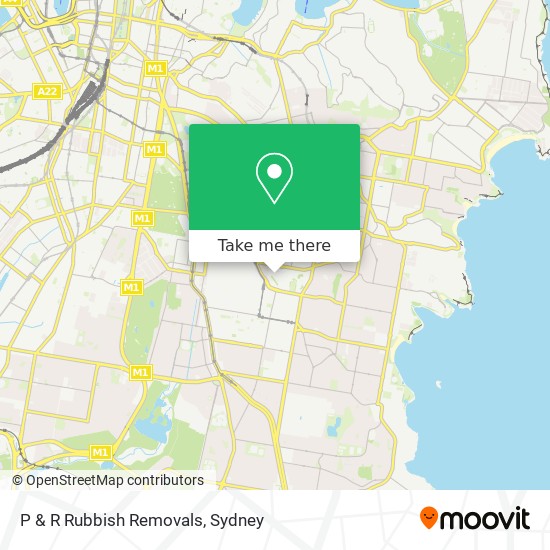 P & R Rubbish Removals map