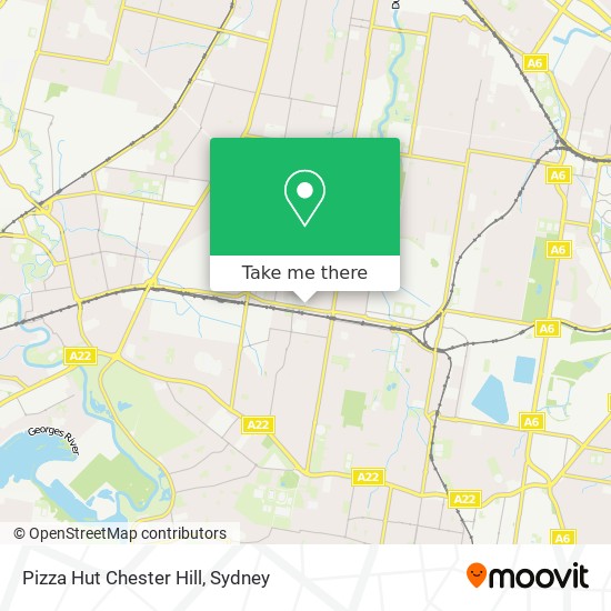 Pizza Hut Chester Hill map