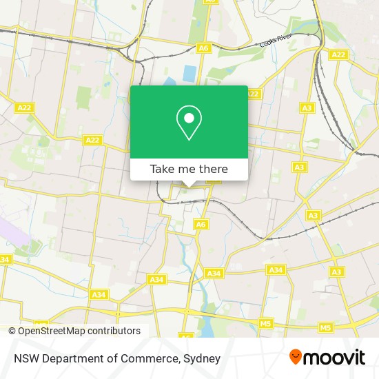 NSW Department of Commerce map