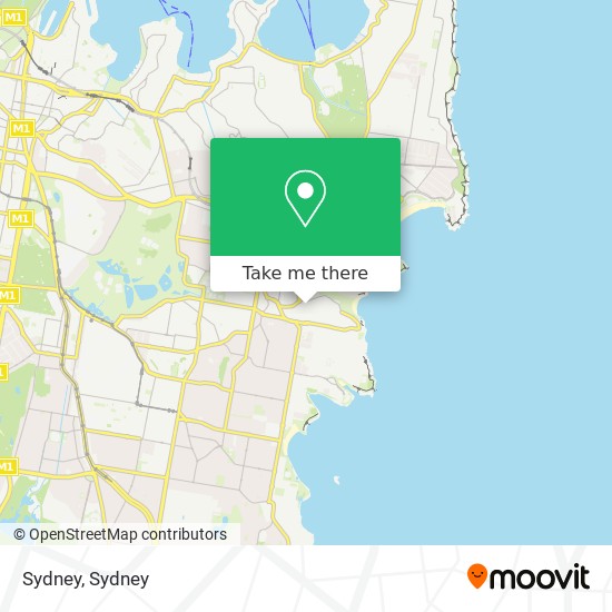 Mapa Sydney