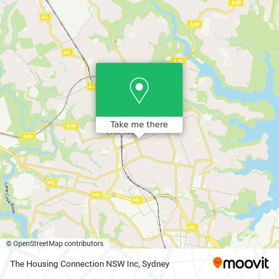 Mapa The Housing Connection NSW Inc