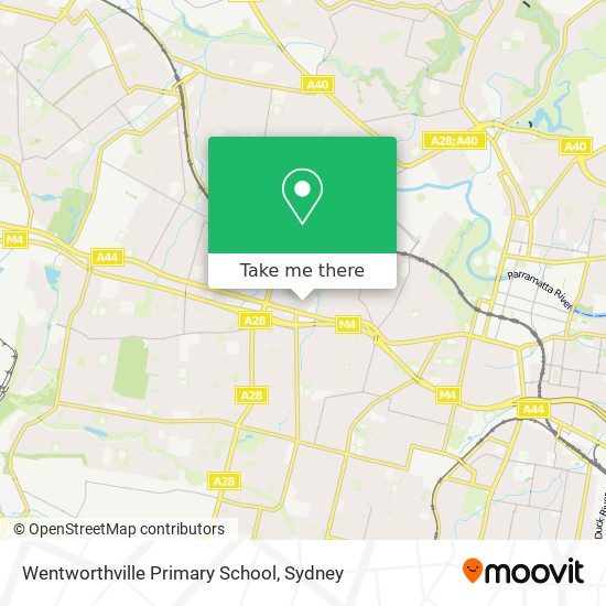 Mapa Wentworthville Primary School