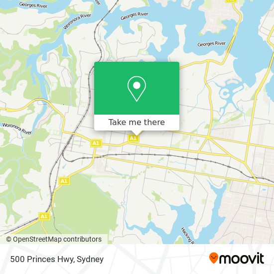 500 Princes Hwy map