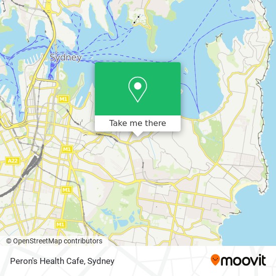 Peron's Health Cafe map