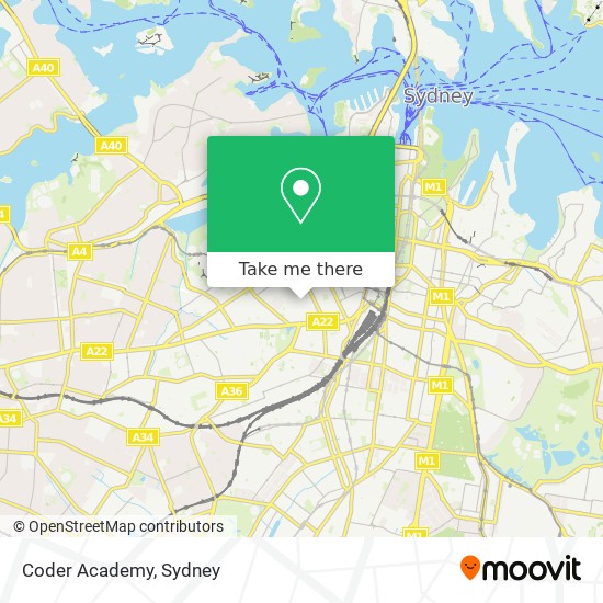 Coder Academy map