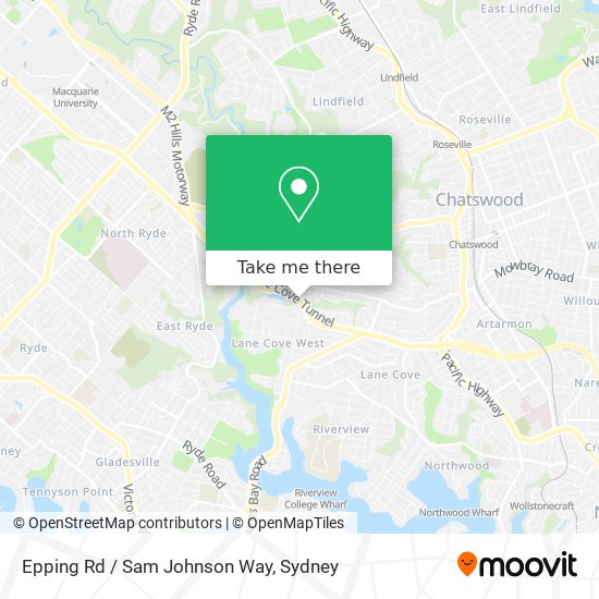 Epping Rd / Sam Johnson Way map