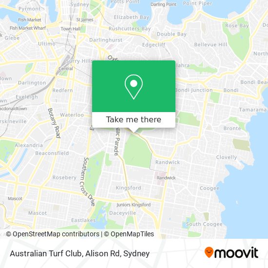 Australian Turf Club, Alison Rd map