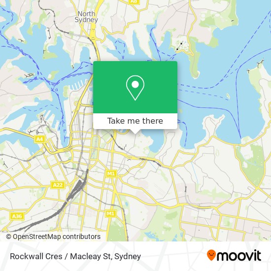 Rockwall Cres / Macleay St map