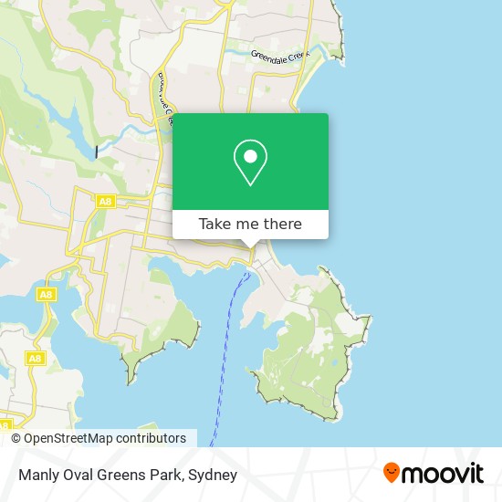 Manly Oval Greens Park map