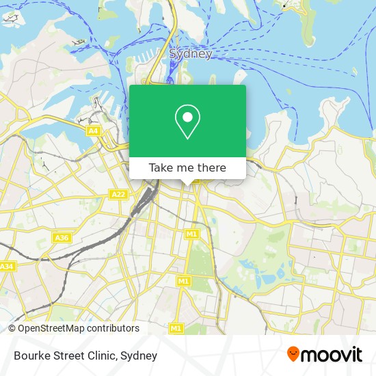 Mapa Bourke Street Clinic