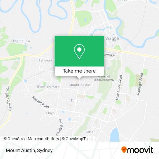 Mapa Mount Austin