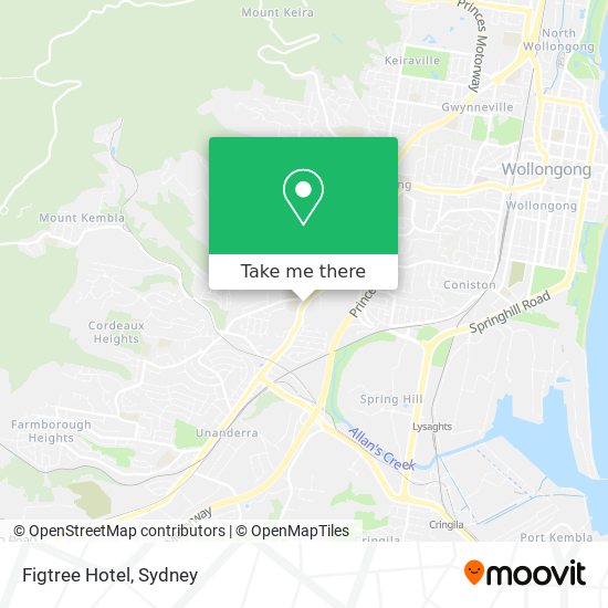 Figtree Hotel map