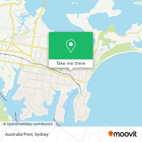 Mapa Australia Post