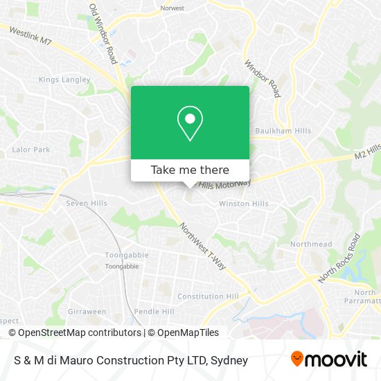 S & M di Mauro Construction Pty LTD map