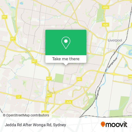 Jedda Rd After Wonga Rd map