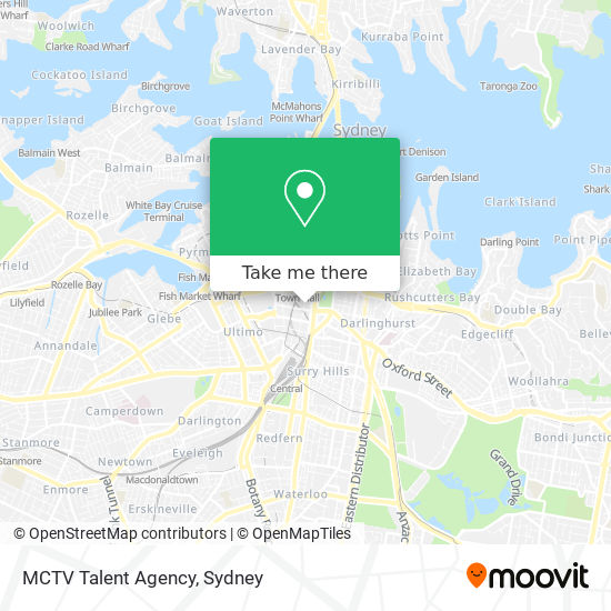 MCTV Talent Agency map