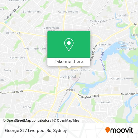 Mapa George St / Liverpool Rd