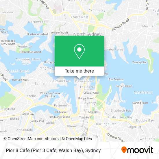 Pier 8 Cafe (Pier 8 Cafe, Walsh Bay) map