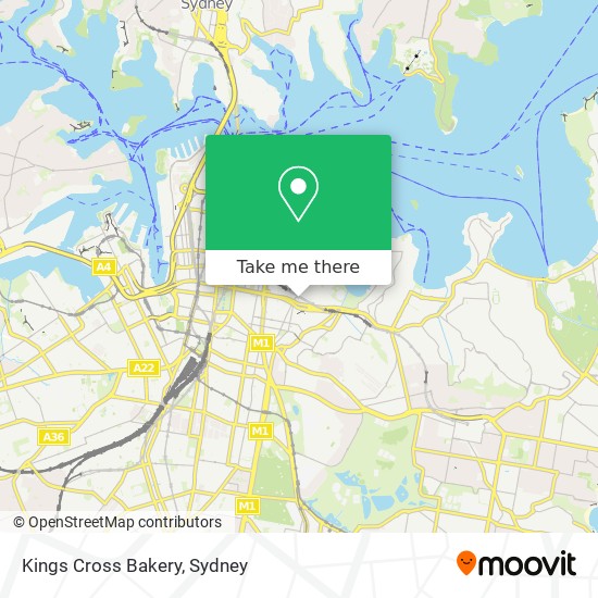 Kings Cross Bakery map