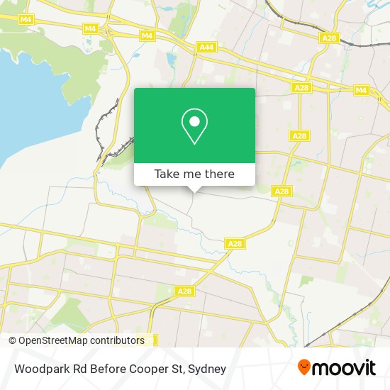 Woodpark Rd Before Cooper St map