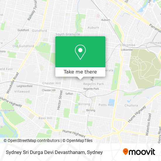 Sydney Sri Durga Devi Devasthanam map