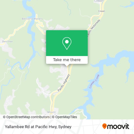 Yallambee Rd at Pacific Hwy map