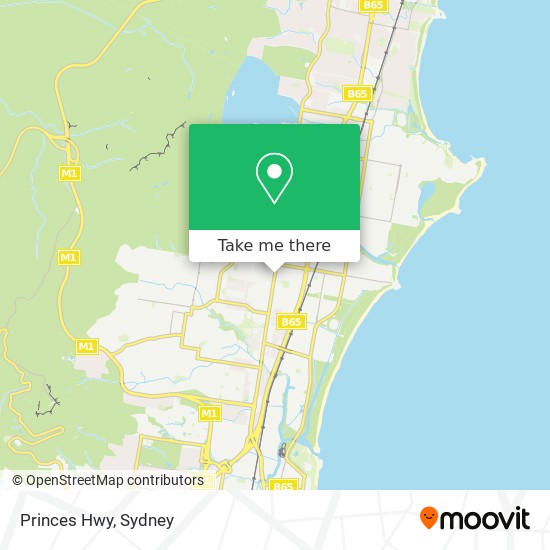 Princes Hwy map