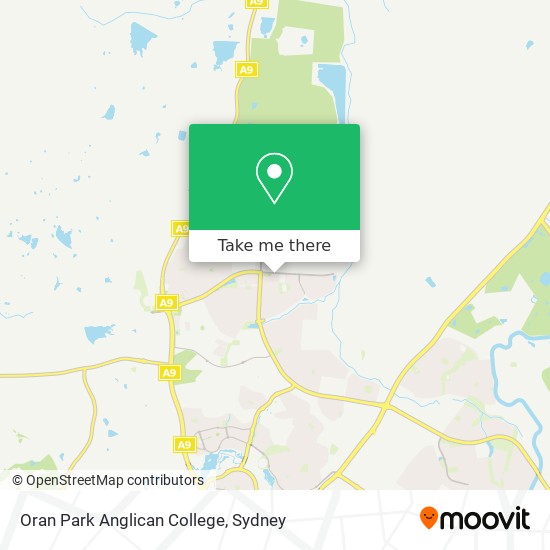 Mapa Oran Park Anglican College