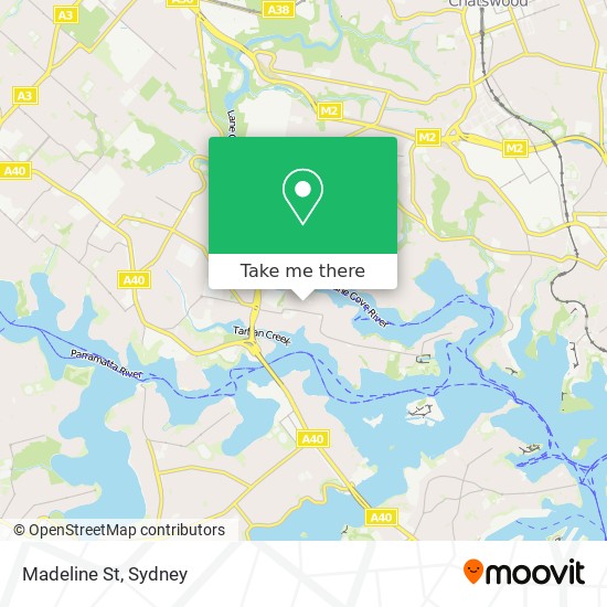 Madeline St map