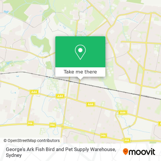 George's Ark Fish Bird and Pet Supply Warehouse map