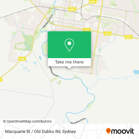 Macquarie St / Old Dubbo Rd map