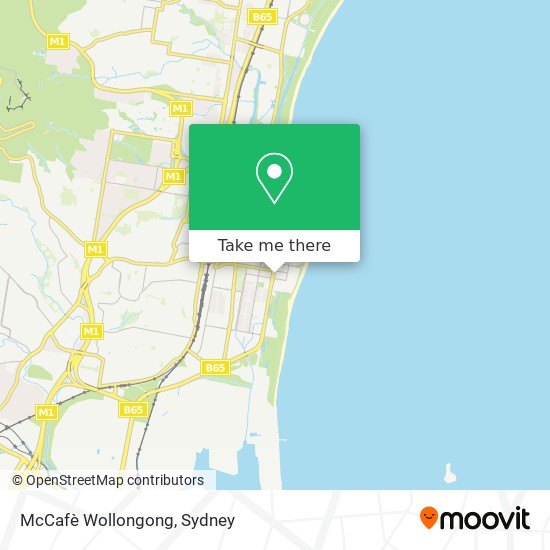 McCafè Wollongong map