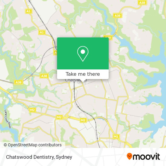 Mapa Chatswood Dentistry