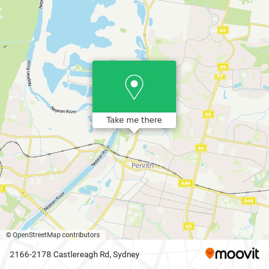 Mapa 2166-2178 Castlereagh Rd