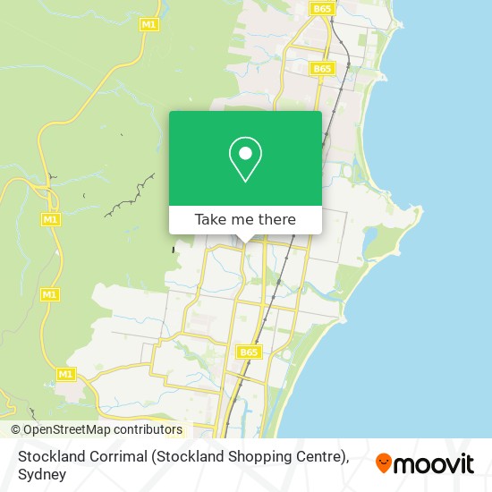 Mapa Stockland Corrimal (Stockland Shopping Centre)