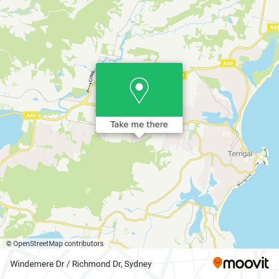 Mapa Windemere Dr / Richmond Dr