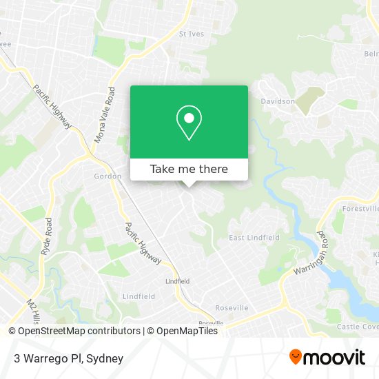 3 Warrego Pl map