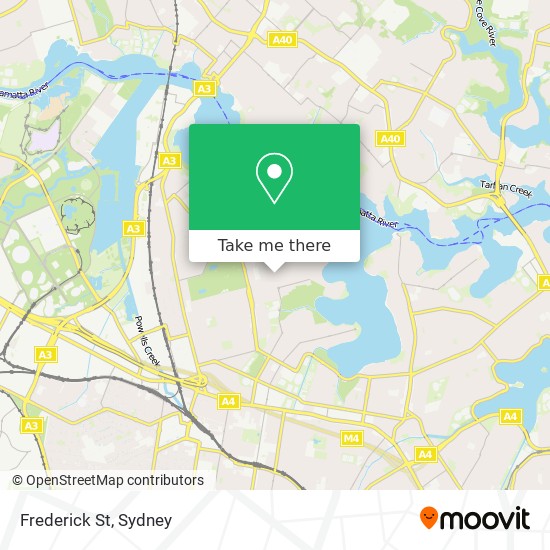 Frederick St map