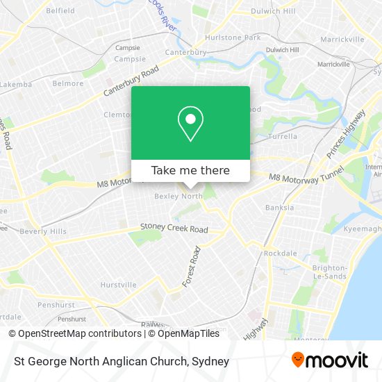 St George North Anglican Church map