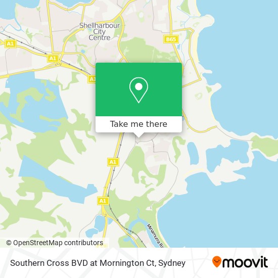 Southern Cross BVD at Mornington Ct map