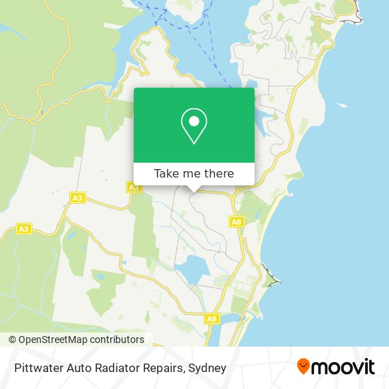 Mapa Pittwater Auto Radiator Repairs