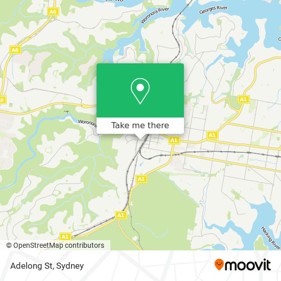 Adelong St map