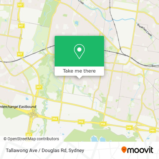 Tallawong Ave / Douglas Rd map