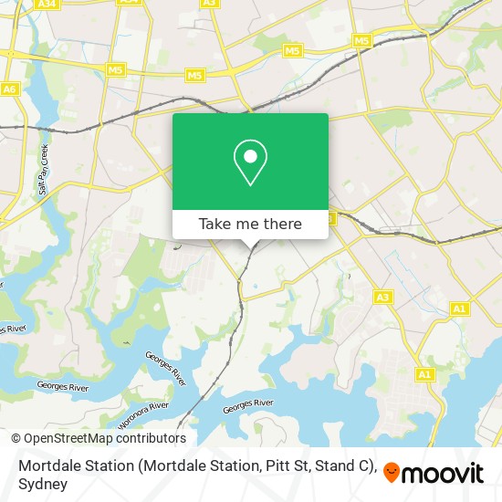 Mortdale Station (Mortdale Station, Pitt St, Stand C) map