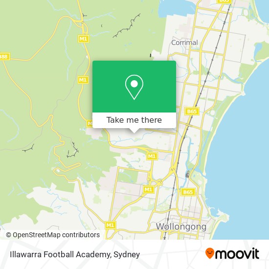Mapa Illawarra Football Academy