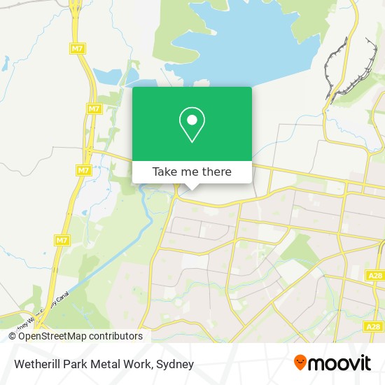 Wetherill Park Metal Work map